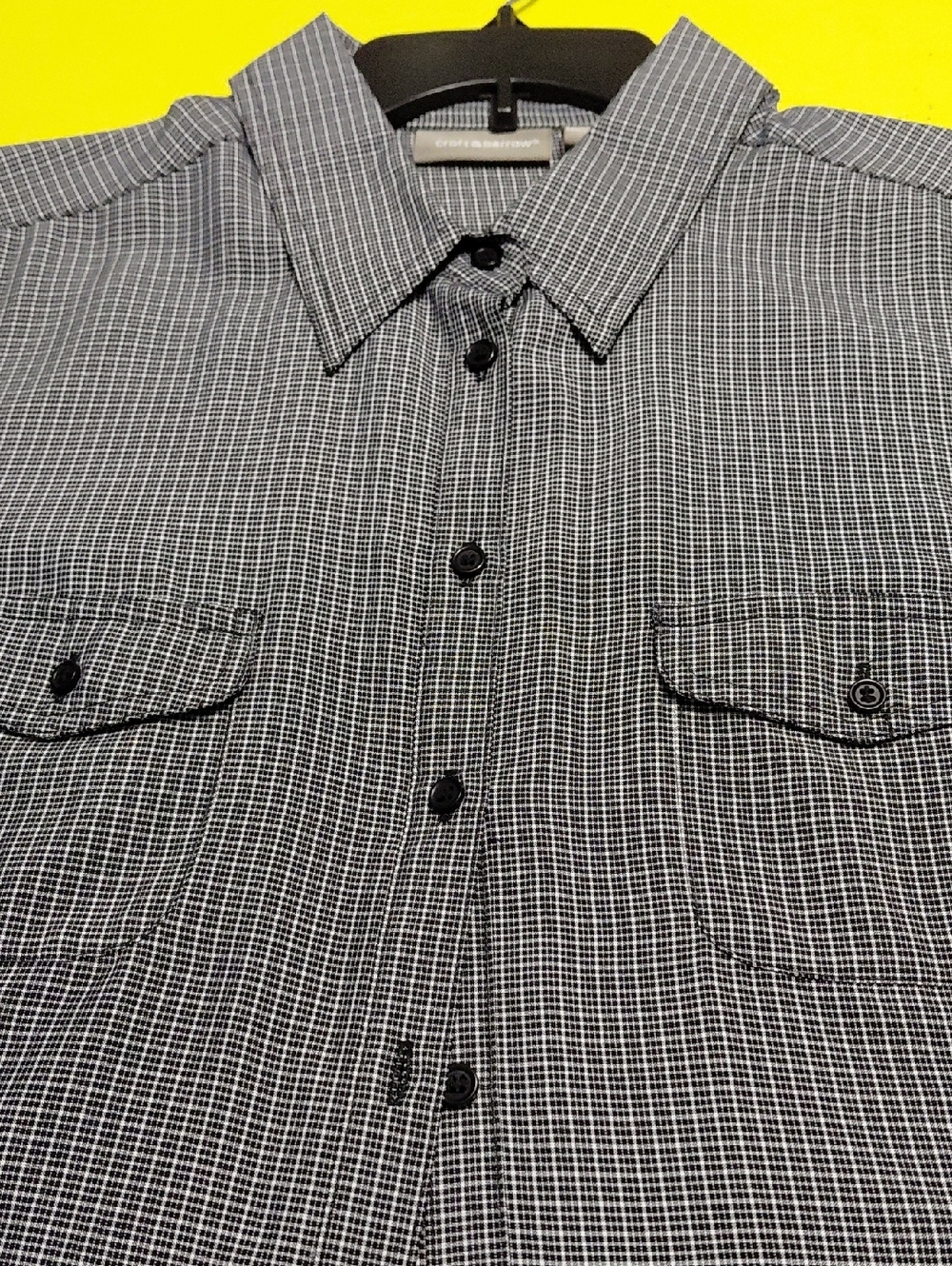 CROFT & BARROW Women's Striped Buttondown 3/4 Sleeve Shirt Size XL